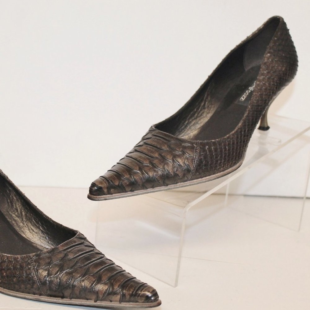 Alberto Gozzi Genuine Python Heels Shoes - Picture 5 of 15